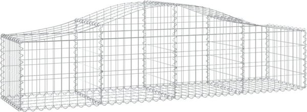 vidaXL Kosze gabionowe, 3 τεμ., 200x50x40/60 εκ, γαλβανισμένο σίδερο