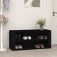 vidaXL Ραφιέρα για Παπούτσια, μαύρη, 100x35x45 εκ.