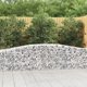vidaXL Kosze gabionowe, 7 τεμ, 400x50x60/80 εκ, γαλβανισμένο σίδερο