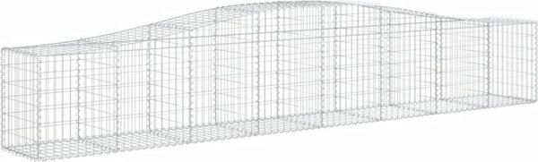 vidaXL Kosze gabionowe, 7 τεμ, 400x50x60/80 εκ, γαλβανισμένο σίδερο