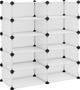 vidaXL vidaXL Stojak na buty, przezroczysty, 84x32x88,5 cm, PP