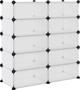 vidaXL vidaXL Stojak na buty, przezroczysty, 84x32x88,5 cm, PP