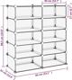 vidaXL vidaXL Stojak na buty, przezroczysty, 84x32x88,5 cm, PP