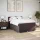 vidaXL Κρεβάτι Continental με Στρώμα, Καφέ, Ύφασμα, 140x200 εκ.