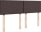 vidaXL Κρεβάτι Continental με Στρώμα, Καφέ, Ύφασμα, 140x200 εκ.