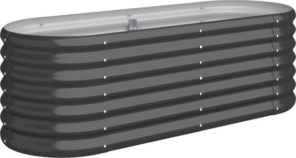 vidaXL vidaXL Donica ogrodowa, stal malowana proszkowo 114x40x36 cm, antracyt