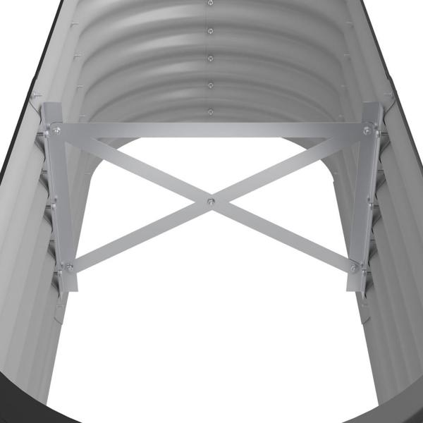 vidaXL vidaXL Donica ogrodowa, stal malowana proszkowo 114x40x36 cm, antracyt