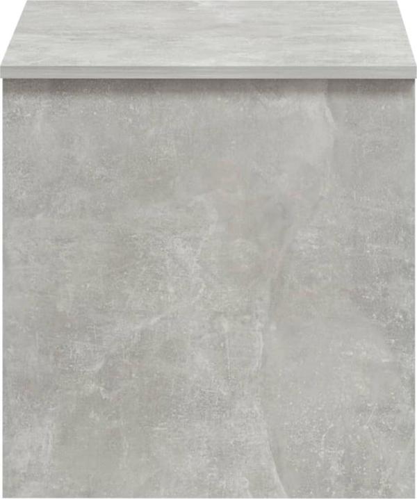 vidaXL Τραπέζι Καφέ, σκουρόχρωμο бетон, 102x50,5x52,5 cm