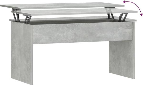 vidaXL Τραπέζι Καφέ, σκουρόχρωμο бетон, 102x50,5x52,5 cm