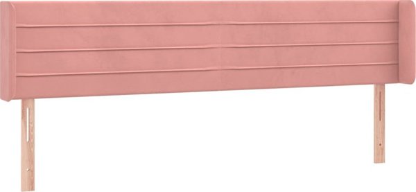 vidaXL Zaglohek do lotka me LED, rozigno, 183x16x78/88 cm, aksamit