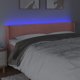 vidaXL Zaglohek do lotka me LED, rozigno, 183x16x78/88 cm, aksamit