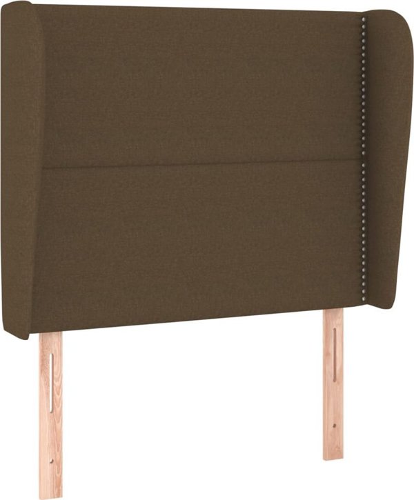 vidaXL vidaXL Κεφαλάρι ουσάκ, σκούρο καφέ, 103x23x118/128 cm, ύφασμα