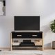 vidaXL Σύνθετο έπιπλο για TV, μαύρο, 82x38x45 cm, υλικό ξύλου