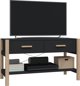 vidaXL Σύνθετο έπιπλο για TV, μαύρο, 82x38x45 cm, υλικό ξύλου