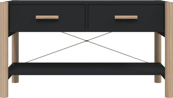 vidaXL Σύνθετο έπιπλο για TV, μαύρο, 82x38x45 cm, υλικό ξύλου