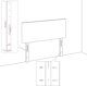 vidaXL Κεφαλάρι uszak, cappuccino, 93x23x118/128 cm, τεχνητό δέρμα