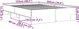 vidaXL Rama lozka szarosc betonu 120x200 cm material drewnopochodny