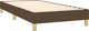 vidaXL Κοντινένταλ κρεβάτι με στρώμα, καφέ, 90x200 cm, ύφασμα