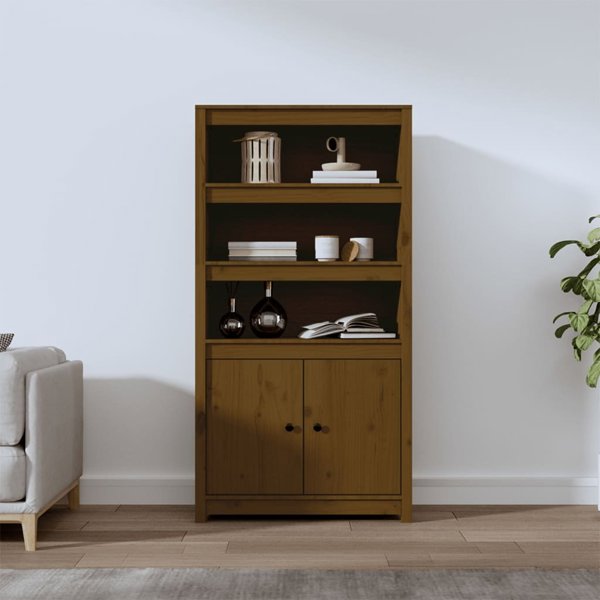 vidaXL Ντουλάπι, μέλια καφέ, 80x35x154 εκ., από μασίφ πεύκο