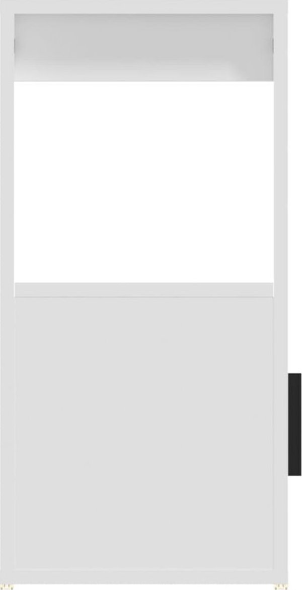 vidaXL Κομότα, λευκή, 80x30x60 εκ, υλικό ξυλοπαραγωγής