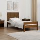vidaXL Κεφαλάρι κρεβατιού μελί καφέ 95,5x3x60 cm από πεύκο