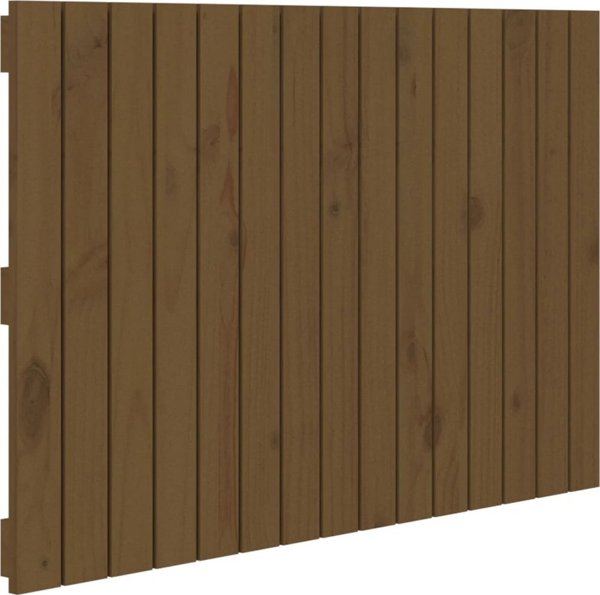 vidaXL Κεφαλάρι κρεβατιού μελί καφέ 95,5x3x60 cm από πεύκο