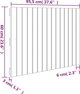 vidaXL Κεφαλάρι κρεβατιού μελί καφέ 95,5x3x60 cm από πεύκο