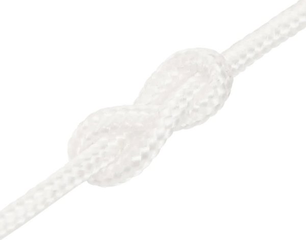 vidaXL Ναυτικό σχοινί, λευκή μονόχρωμη, 3 mm, 50 m, πολυπροπυλένιο