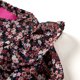 vidaXL Παιδική Μπλούζα με Μακριά Μανίκια, Λουλούδια, Σκούρο Ροζ, 128