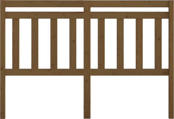 Κεφαλάρι κρεβατιού vidaXL μέλι καφέ 166x4x100 cm, ελαφρύ ξύλο πεύκου