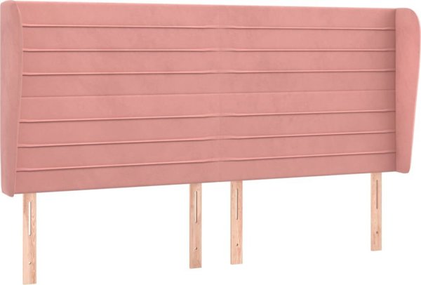 vidaXL Προσκέφαλο uszak ροζ 163x23x118/128 cm βελούδο