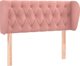 vidaXL Προσκέφαλο uszak ρόζ, 103x23x78/88 εκ, βελούδινο