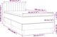 vidaXL Λύκνο κοντινεντάλ με στρώμα, κρεμ, 80x200cm, ύφασμα