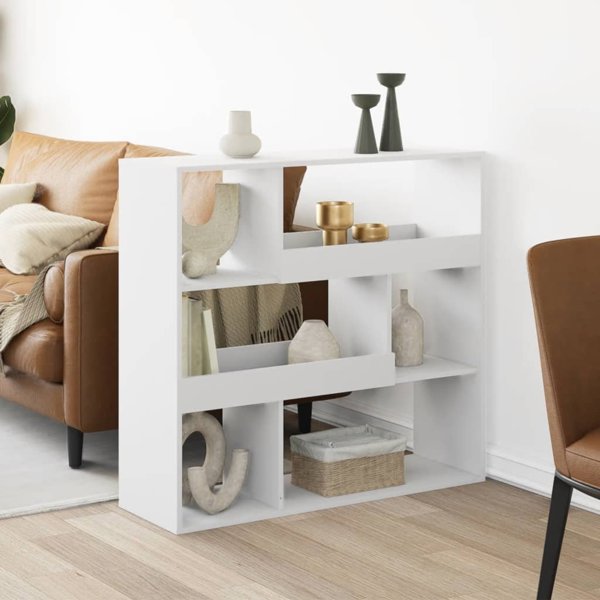 vidaXL Λευκό ράφι 100x33x94,5 cm από υλικό ξύλου