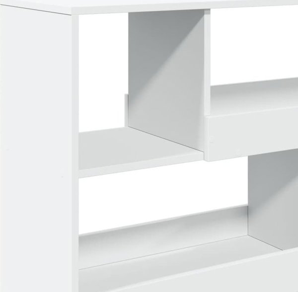 vidaXL Λευκό ράφι 100x33x94,5 cm από υλικό ξύλου