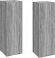 vidaXL Επιπλα για τηλεόραση 2 τεμ. γκρι δρυς sonoma 30,5x30x90 cm