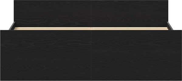vidaXL Κρεβάτι 120x200 εκ. Χωρίς Στρώμα, Μαύρη Δρυς