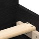 vidaXL Κρεβάτι 120x200 εκ. Χωρίς Στρώμα, Μαύρη Δρυς