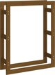 vidaXL Stojak na drewno opalowe miodowy braz 80x25x100cm, lite sosnowe