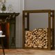 vidaXL Stojak na drewno opalowe miodowy braz 80x25x100cm, lite sosnowe