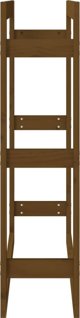 vidaXL Stojak na drewno opalowe miodowy braz 80x25x100cm, lite sosnowe