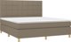 vidaXL Κρεβάτι kontynental με στρωμα ταουπέ υφασμα 180x200 cm