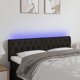 vidaXL Zaglowek do lozka me led, mavro, 160x7x78/88 cm, yfantina