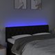 vidaXL Zaglowek do lozka me led, mavro, 160x7x78/88 cm, yfantina