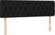 vidaXL Zaglowek do lozka me led, mavro, 160x7x78/88 cm, yfantina