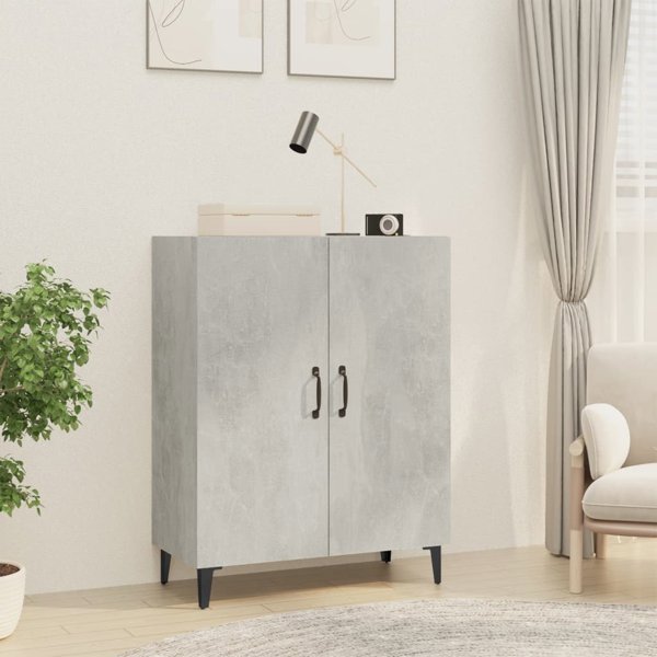 vidaXL Ντουλάπι, γκρι σκυρόδεμα, 70x34x90 εκ., σύνθετο ξύλο