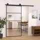 vidaXL vidaXL Drzwi przesuwne a akcesoriami, 102,5x205 cm, ESG i aluminium