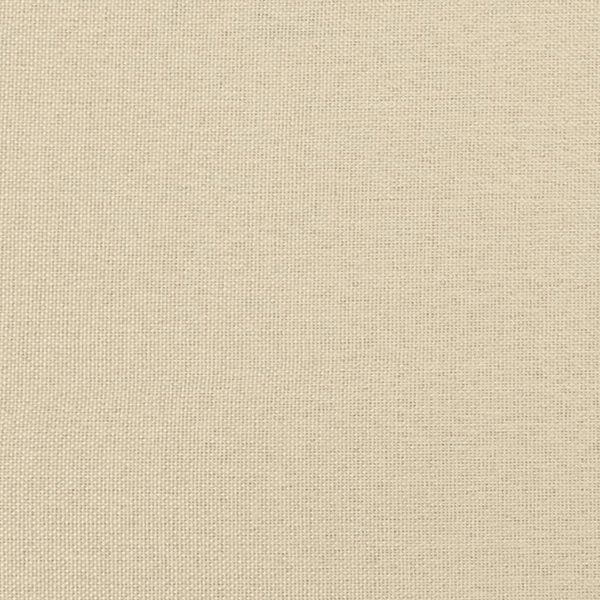 vidaXL Κρεβάτι continental με στρώμα, κρεμ, ύφασμα, 80x200 cm