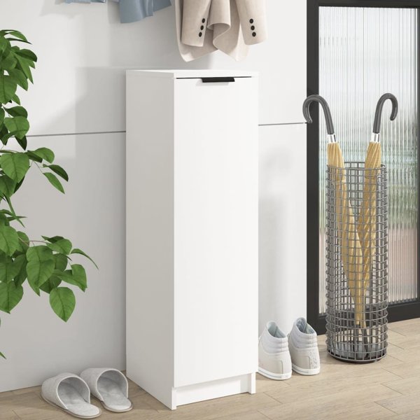 vidaXL Λευκή Ντουλάπα Παπουτσιών 30x35x100 cm από ξυλοπροϊόντα