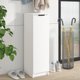 vidaXL Λευκή Ντουλάπα Παπουτσιών 30x35x100 cm από ξυλοπροϊόντα